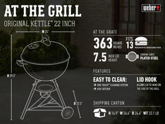 SmokeCraft: Original Kettle 22-Inch Charcoal Grill