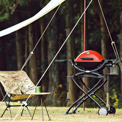 SmokeCraft: Q Portable Cart, 28.2" x 21" x 25", Black