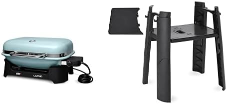 SmokeCraft: Lumin Compact Outdoor Electric Barbecue Grill, Black - Great Small Spaces such as Patios, Balconies, and Decks, Portable and Convenient