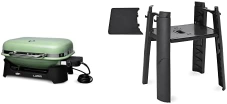 SmokeCraft: Lumin Compact Outdoor Electric Barbecue Grill, Black - Great Small Spaces such as Patios, Balconies, and Decks, Portable and Convenient