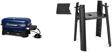 SmokeCraft: Lumin Compact Outdoor Electric Barbecue Grill, Black - Great Small Spaces such as Patios, Balconies, and Decks, Portable and Convenient