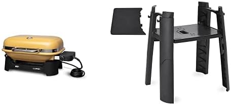 SmokeCraft: Lumin Compact Outdoor Electric Barbecue Grill, Black - Great Small Spaces such as Patios, Balconies, and Decks, Portable and Convenient
