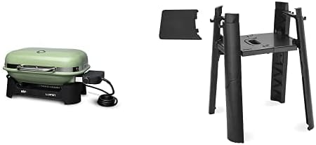 SmokeCraft: Lumin Compact Outdoor Electric Barbecue Grill, Black - Great Small Spaces such as Patios, Balconies, and Decks, Portable and Convenient