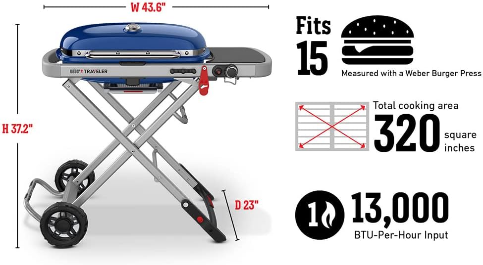 SmokeCraft: Traveler Portable Gas Grill, Black