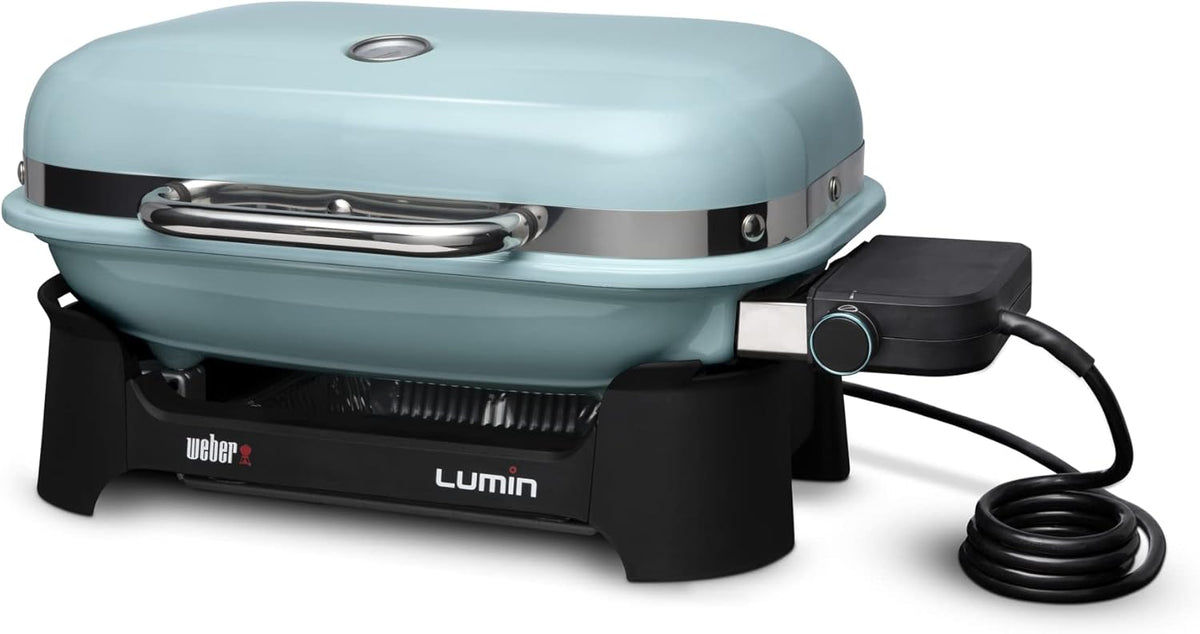 SmokeCraft: Lumin Compact Outdoor Electric Barbecue Grill, Black - Great Small Spaces such as Patios, Balconies, and Decks, Portable and Convenient