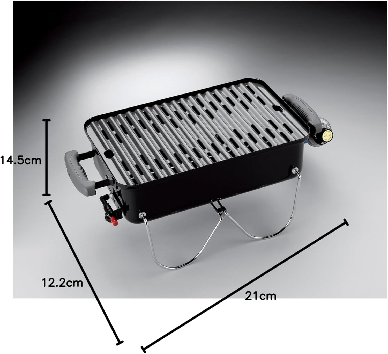 SmokeCraft: Go-Anywhere Gas Grill, One Size, Black