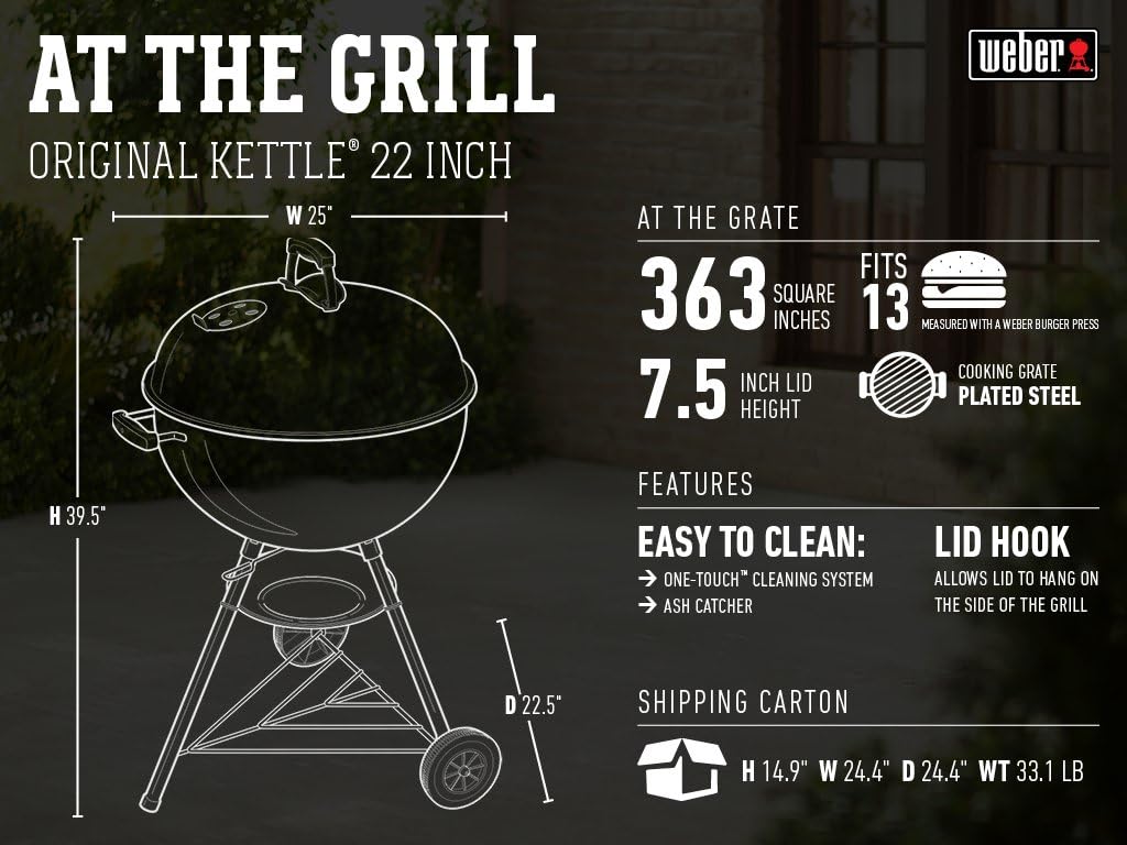 SmokeCraft: Original Kettle 22-Inch Charcoal Grill