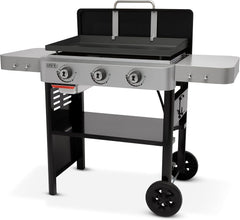 SmokeCraft:  28" Gas Griddle, 3 Burner, Black