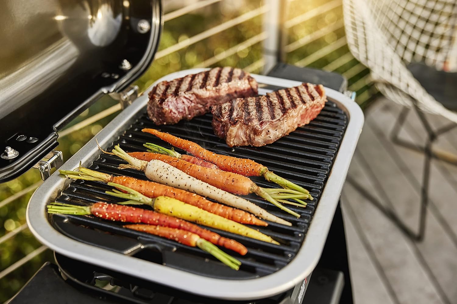 SmokeCraft: Lumin Compact Outdoor Electric Barbecue Grill, Black - Great Small Spaces such as Patios, Balconies, and Decks, Portable and Convenient