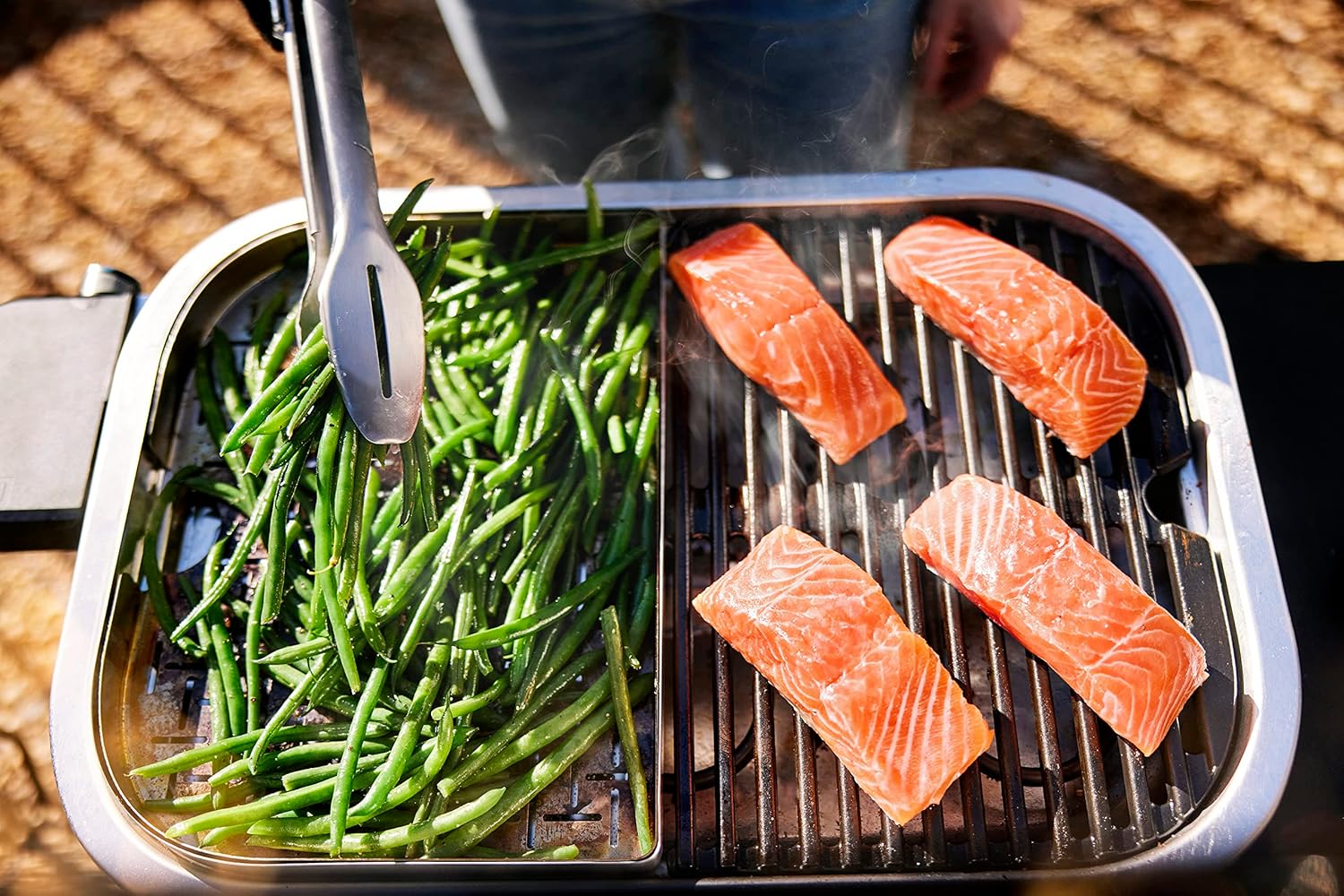 SmokeCraft: Lumin Compact Outdoor Electric Barbecue Grill, Black - Great Small Spaces such as Patios, Balconies, and Decks, Portable and Convenient